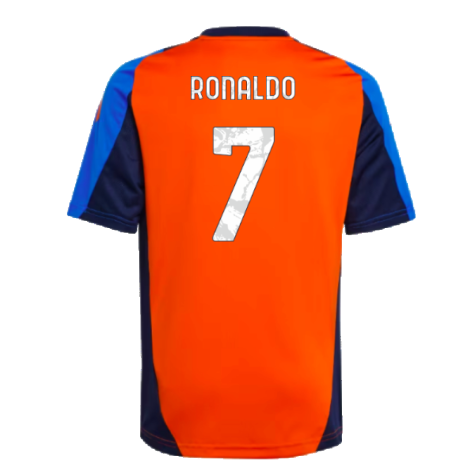 2024-2025 Juventus Training Jersey (Orange) - Kids (Ronaldo 7)