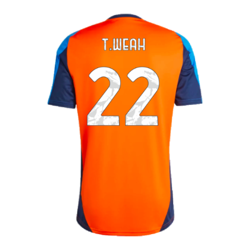 2024-2025 Juventus Training Jersey (Orange) (T.Weah 22)