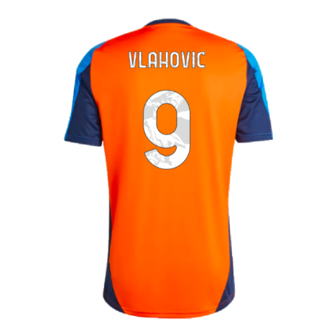 2024-2025 Juventus Training Jersey (Orange) (Vlahovic 9)