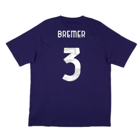 2024-2025 Juventus Training Tee (Navy) (Bremer 3)