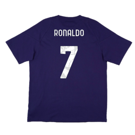 2024-2025 Juventus Training Tee (Navy) (Ronaldo 7)