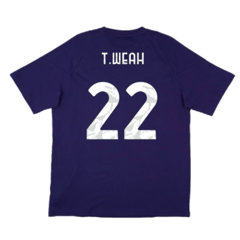 2024-2025 Juventus Training Tee (Navy) (T.Weah 22)
