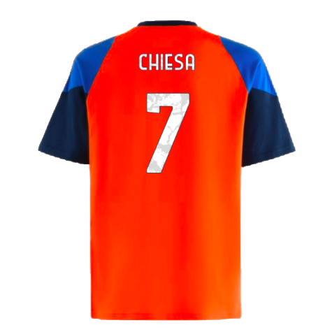 2024-2025 Juventus Training Tee (Orange) (Chiesa 7)