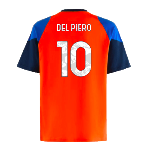 2024-2025 Juventus Training Tee (Orange) (Del Piero 10)