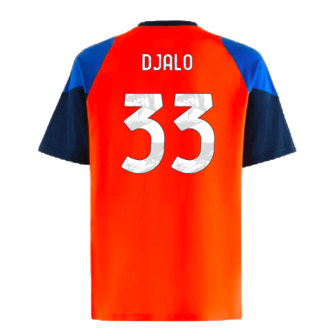 2024-2025 Juventus Training Tee (Orange) (Djalo 33)