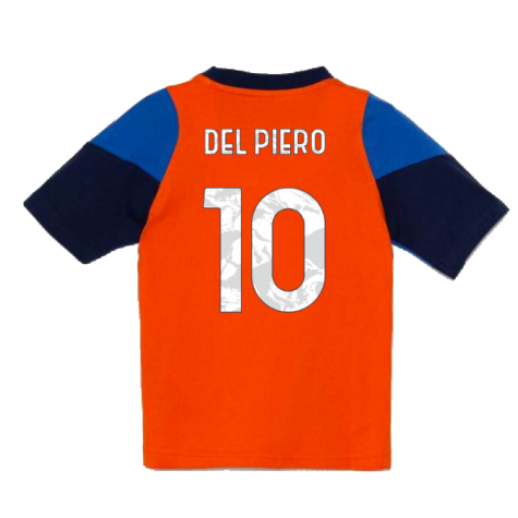 2024-2025 Juventus Training Tee (Orange) - Kids (Del Piero 10)