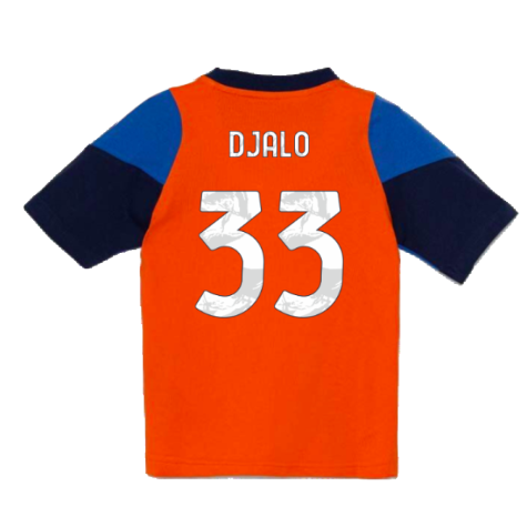 2024-2025 Juventus Training Tee (Orange) - Kids (Djalo 33)