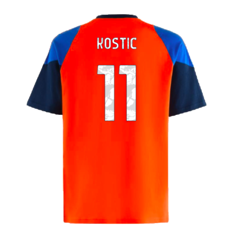 2024-2025 Juventus Training Tee (Orange) (Kostic 11)