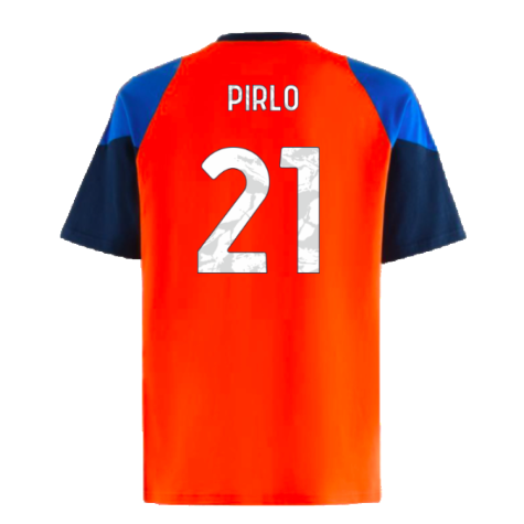 2024-2025 Juventus Training Tee (Orange) (Pirlo 21)