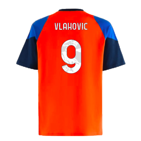 2024-2025 Juventus Training Tee (Orange) (Vlahovic 9)