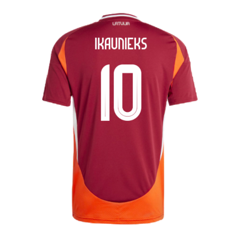 2024-2025 Latvia Home Shirt (Ikaunieks 10)