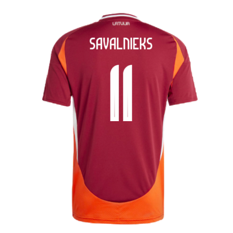 2024-2025 Latvia Home Shirt (Savalnieks 11)