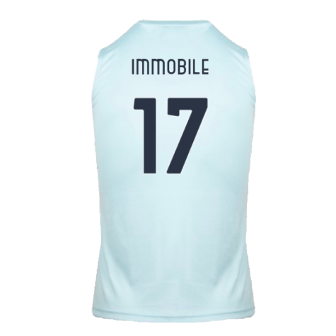 2024-2025 Lazio Graphic Sleeveless Training Shirt (Ice Blue) (Immobile 17)