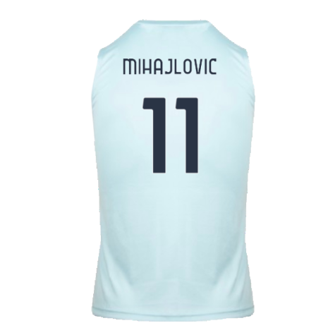 2024-2025 Lazio Graphic Sleeveless Training Shirt (Ice Blue) (Mihajlovic 11)