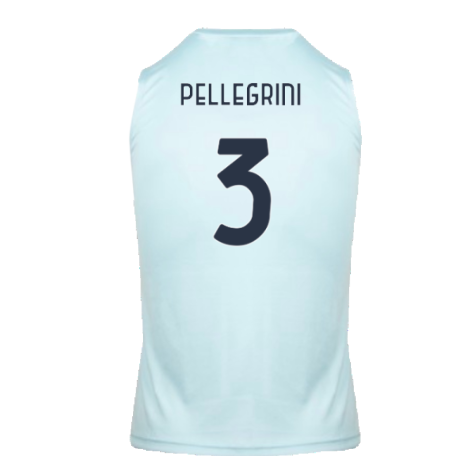 2024-2025 Lazio Graphic Sleeveless Training Shirt (Ice Blue) (Pellegrini 3)