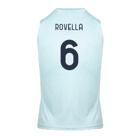 2024-2025 Lazio Graphic Sleeveless Training Shirt (Ice Blue) (Rovella 6)