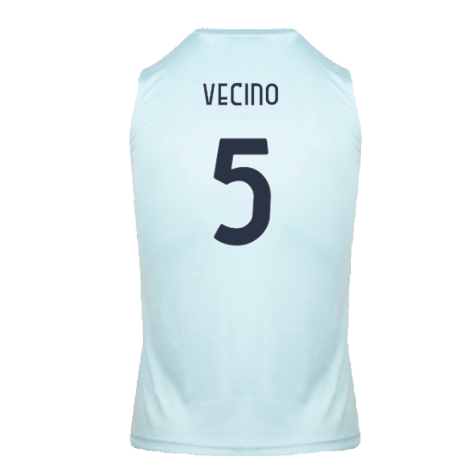 2024-2025 Lazio Graphic Sleeveless Training Shirt (Ice Blue) (Vecino 5)