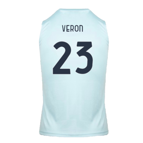 2024-2025 Lazio Graphic Sleeveless Training Shirt (Ice Blue) (Veron 23)