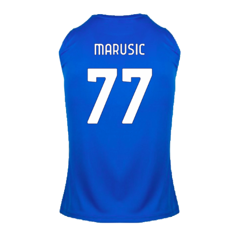 2024-2025 Lazio Graphic Sleeveless Training Shirt (Royal) (Marusic 77)