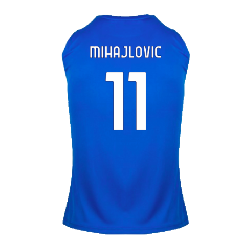 2024-2025 Lazio Graphic Sleeveless Training Shirt (Royal) (Mihajlovic 11)