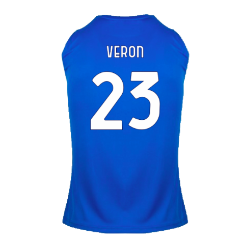 2024-2025 Lazio Graphic Sleeveless Training Shirt (Royal) (Veron 23)