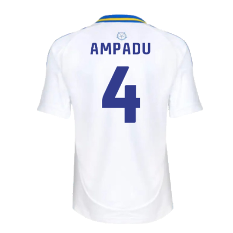 2024-2025 Leeds United Home Shirt (Kids) (Ampadu 4)