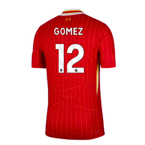 2024-2025 Liverpool Dri-Fit ADV Match Home Shirt (Gomez 12)