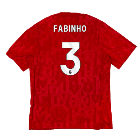 2024-2025 Liverpool Dri-Fit Pre-Match Shirt (Red) (Fabinho 3)