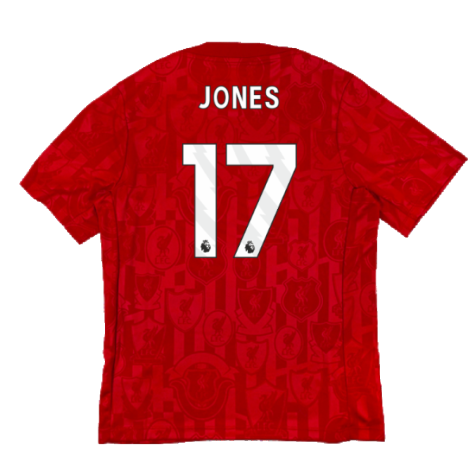 2024-2025 Liverpool Dri-Fit Pre-Match Shirt (Red) (Jones 17)