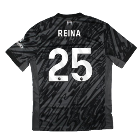 2024-2025 Liverpool Home Goalkeeper Shirt (Black) (Reina 25)