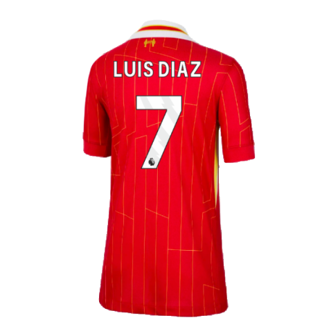 2024-2025 Liverpool Home Shirt (Kids) (Luis Diaz 7)