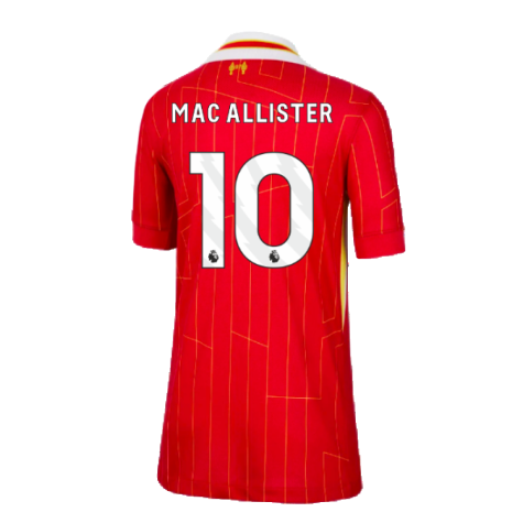 2024-2025 Liverpool Home Shirt (Kids) (Mac Allister 10)