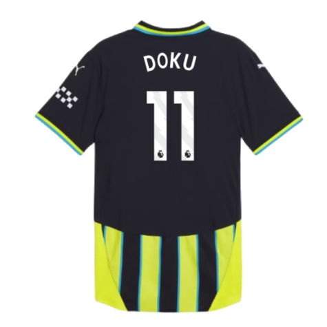 2024-2025 Man City Away Authentic Shirt (Doku 11)