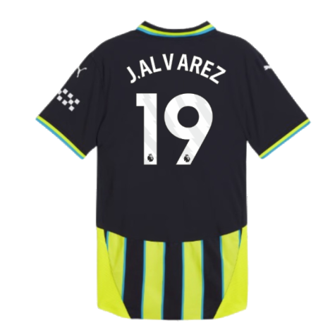 2024-2025 Man City Away Authentic Shirt (J.Alvarez 19)