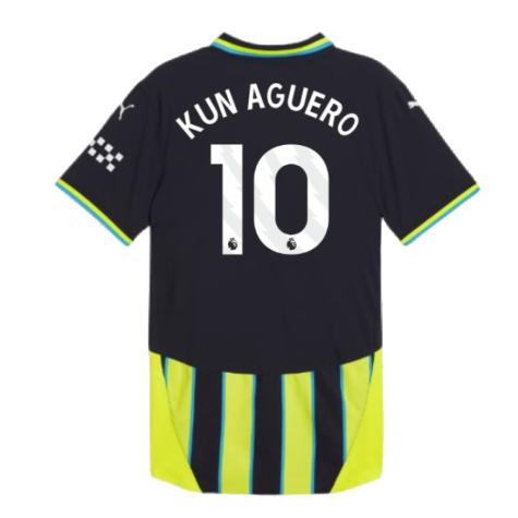 2024-2025 Man City Away Authentic Shirt (Kun Aguero 10)