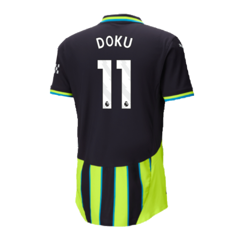 2024-2025 Man City Away Authentic Shirt w/packaging (Doku 11)