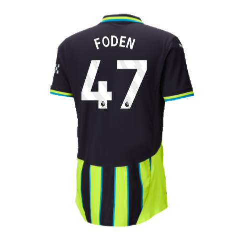 2024-2025 Man City Away Authentic Shirt w/packaging (Foden 47)