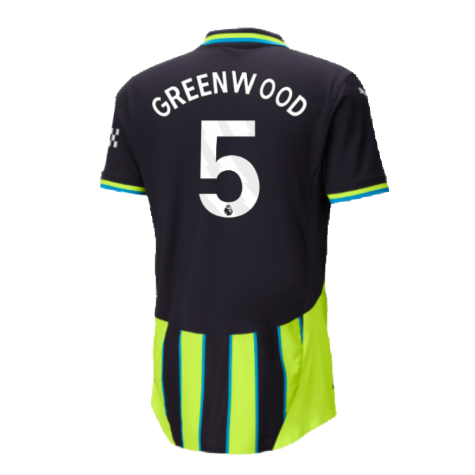 2024-2025 Man City Away Authentic Shirt w/packaging (Greenwood 5)