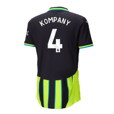 2024-2025 Man City Away Authentic Shirt w/packaging (Kompany 4)