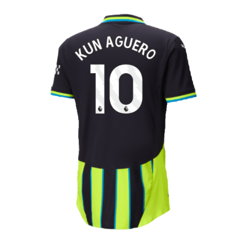 2024-2025 Man City Away Authentic Shirt w/packaging (Kun Aguero 10)