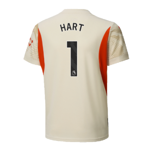 2024-2025 Man City Away Goalkeeper Shirt (Alpine Snow) - Kids (Hart 1)