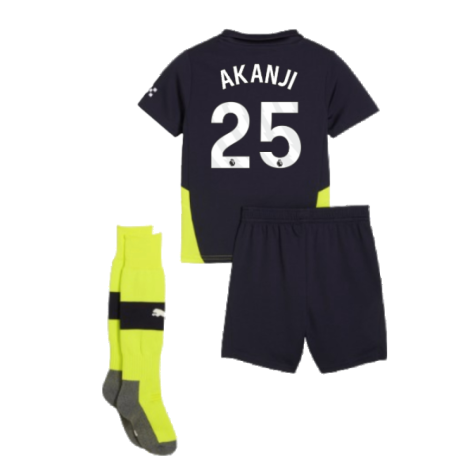 2024-2025 Man City Away Mini Kit (Akanji 25)