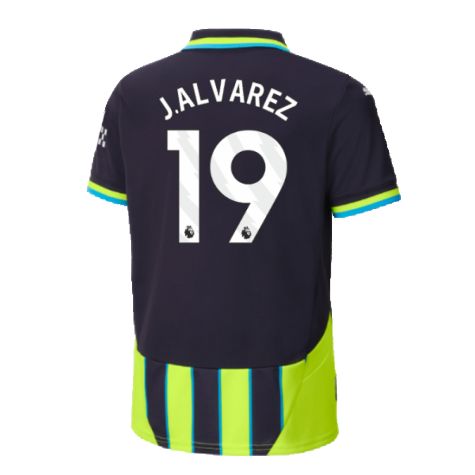 2024-2025 Man City Away Shirt (Kids) (J.Alvarez 19)