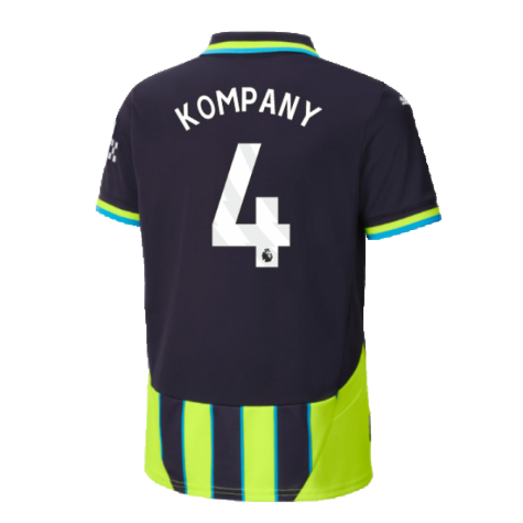 2024-2025 Man City Away Shirt (Kids) (Kompany 4)