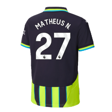 2024-2025 Man City Away Shirt (Kids) (Matheus N. 27)