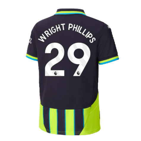 2024-2025 Man City Away Shirt (Kids) (Wright Phillips 29)