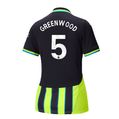 2024-2025 Man City Away Shirt (Womens) (Greenwood 5)