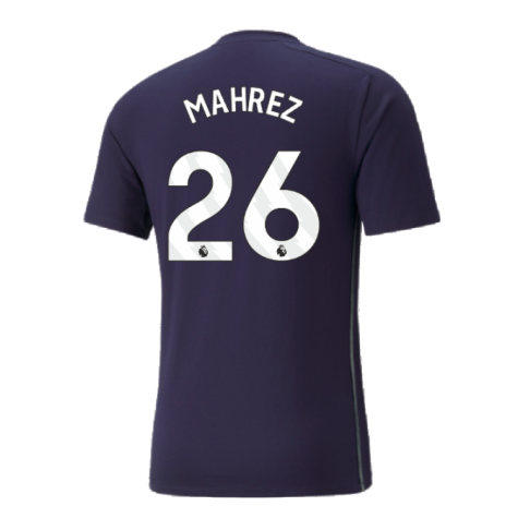 2024-2025 Man City Casuals Tee (Navy) (Mahrez 26)