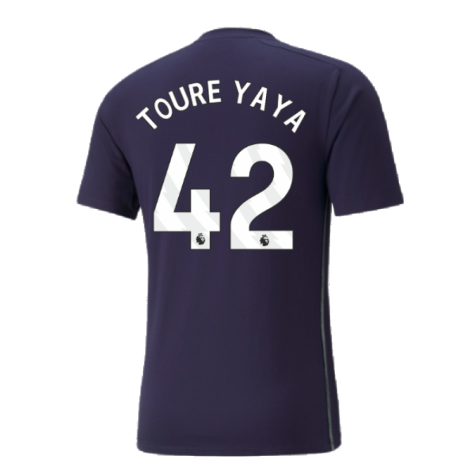 2024-2025 Man City Casuals Tee (Navy) (Toure Yaya 42)