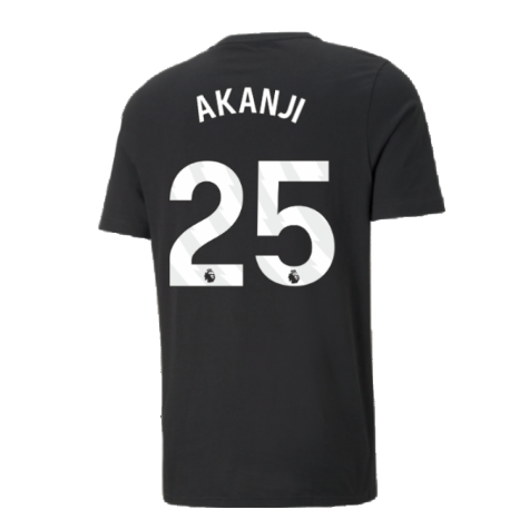 2024-2025 Man City ESS Tee (Black) (Akanji 25)